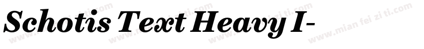 Schotis Text Heavy I字体转换